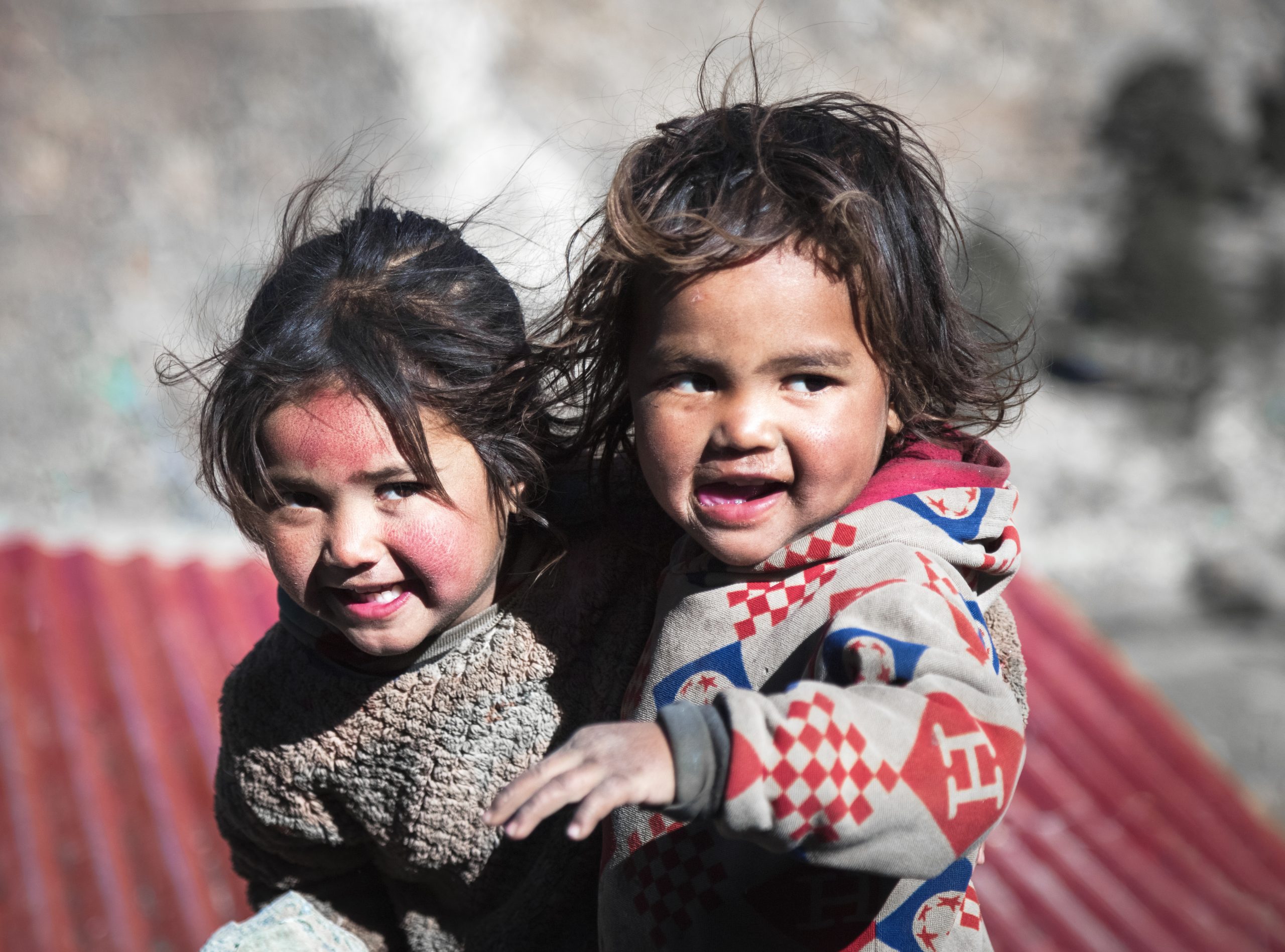 Children playing at Juphal village